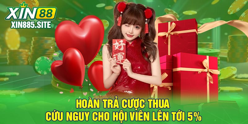 Hoàn trả cược thua cứu nguy cho hội viên lên tới 5%